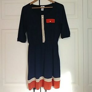 Navy blue short dress